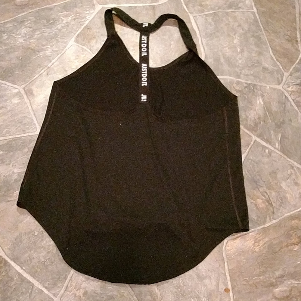 Women's Nike medium Dri-Fit just do it tank black